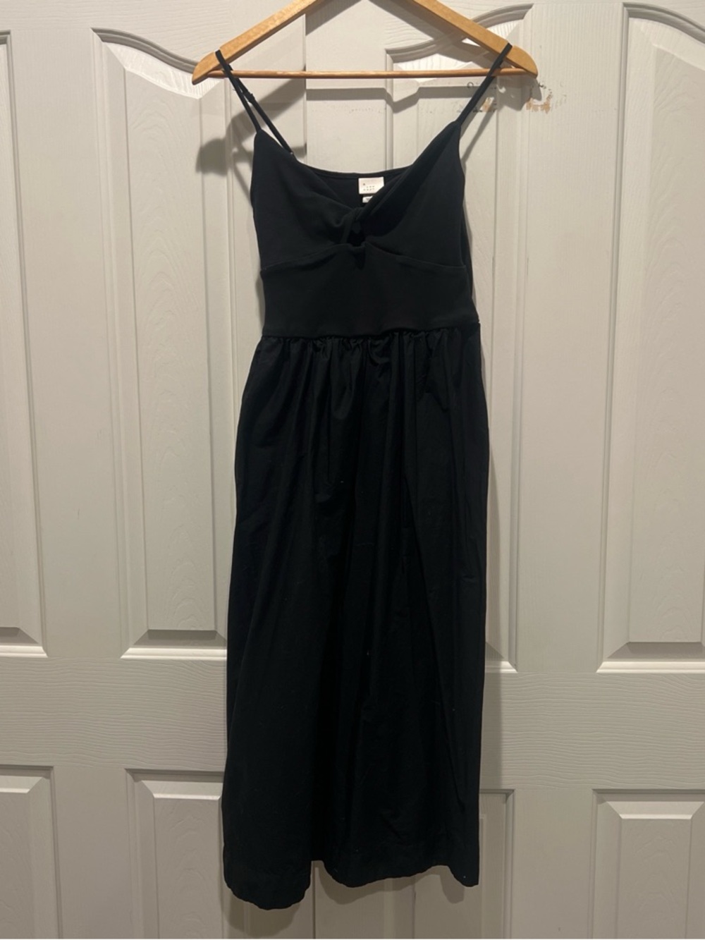 a new day Black Spaghetti Strap Midi Dress